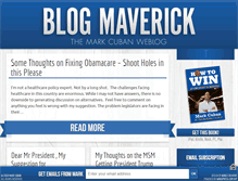Tablet Screenshot of blogmaverick.com